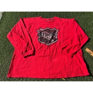 No Limit Sport Red Shield Logo Graphic T-Shirt Men's Size Large